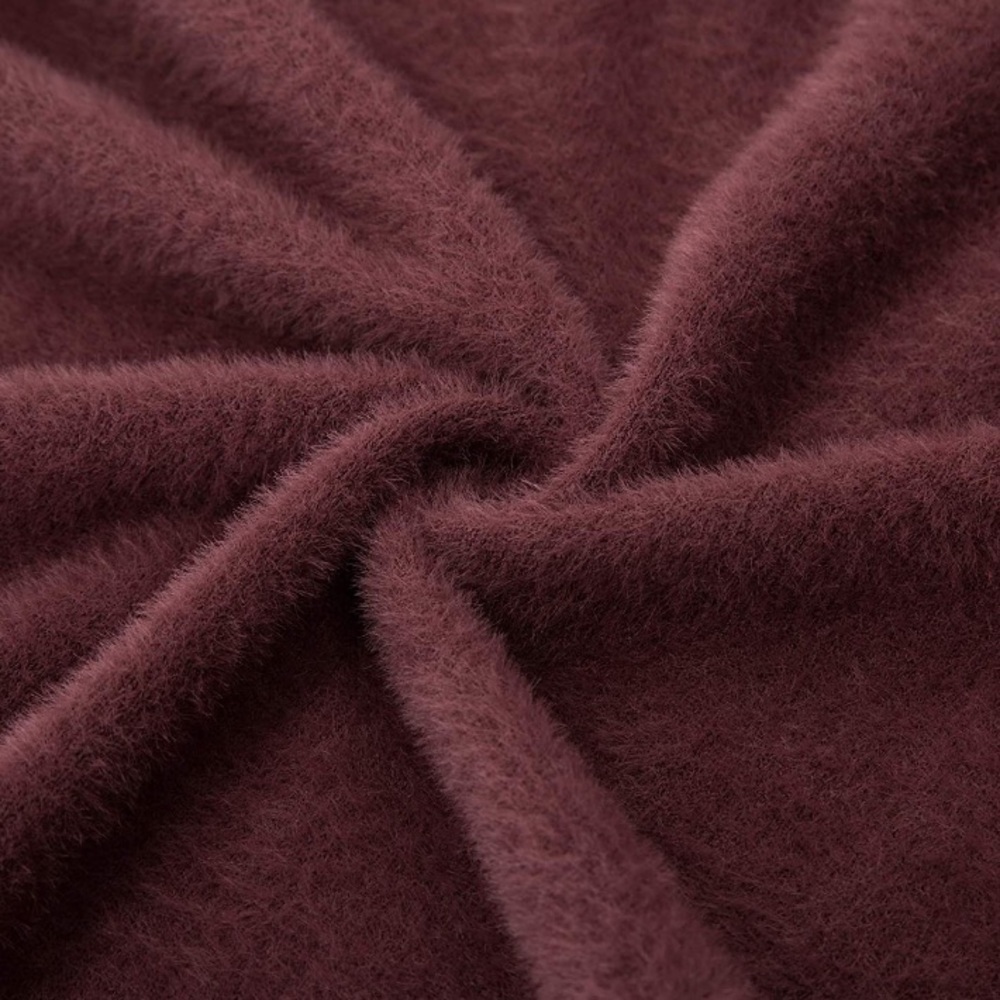 Soft Fuzzy Oversized Open Front Long Cardigan - Picture 3 of 5